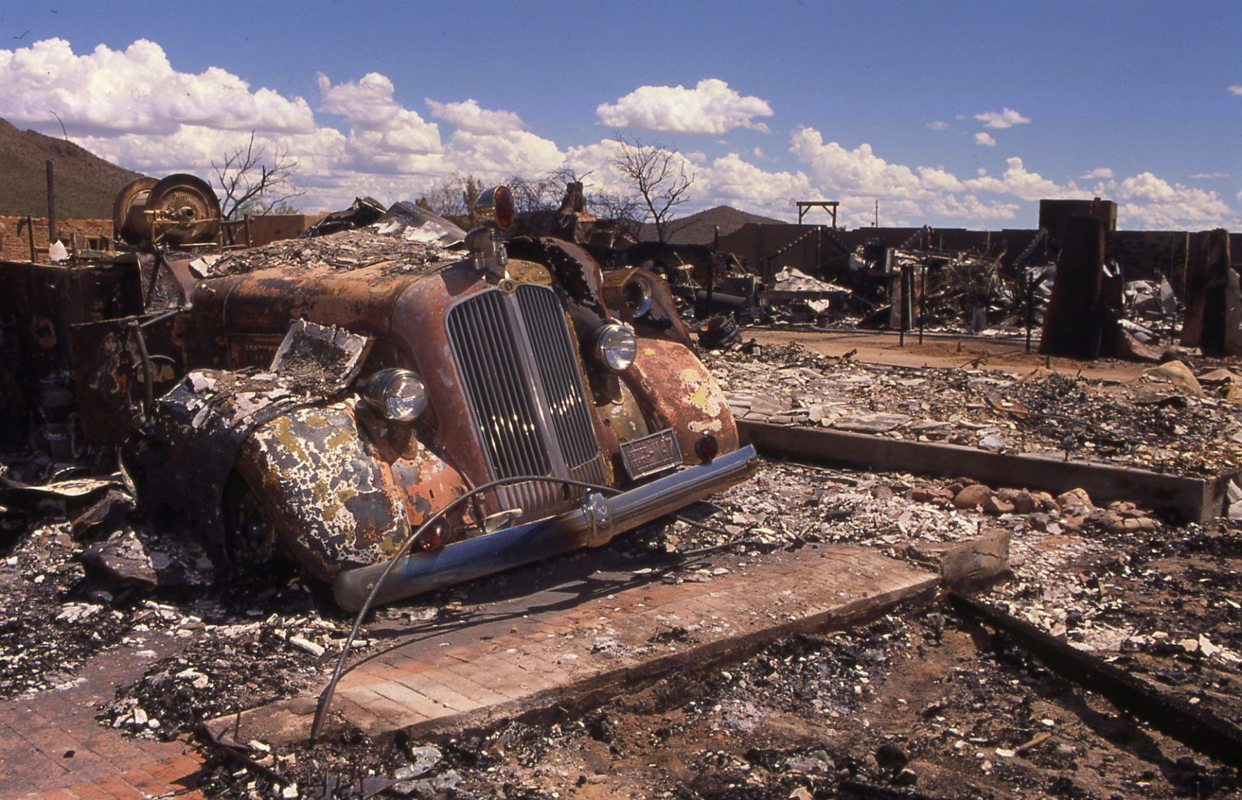 Fire at Old Tucson